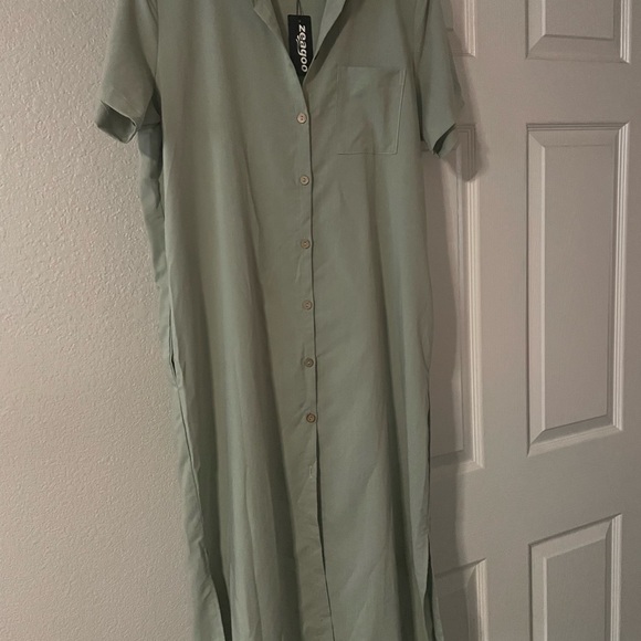 zeagoo Dresses & Skirts - Zeagoo Sage Green Maxi Dress